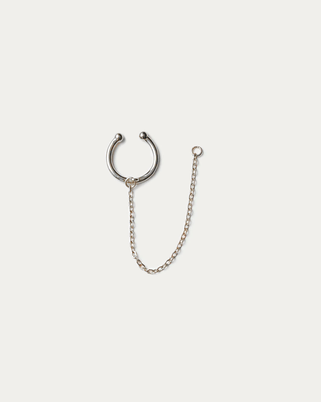 Chain Cuff Ear Jacket - Silver