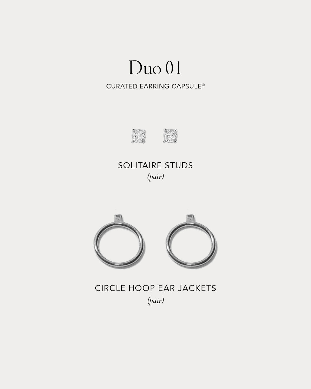 Curated Earring Capsule Duo - Silver