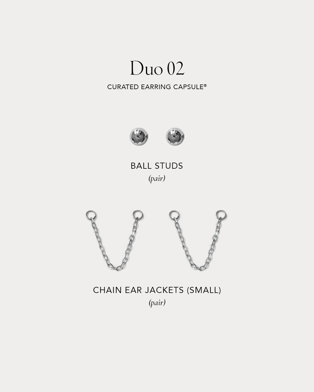 Curated Earring Capsule Duo - Silver
