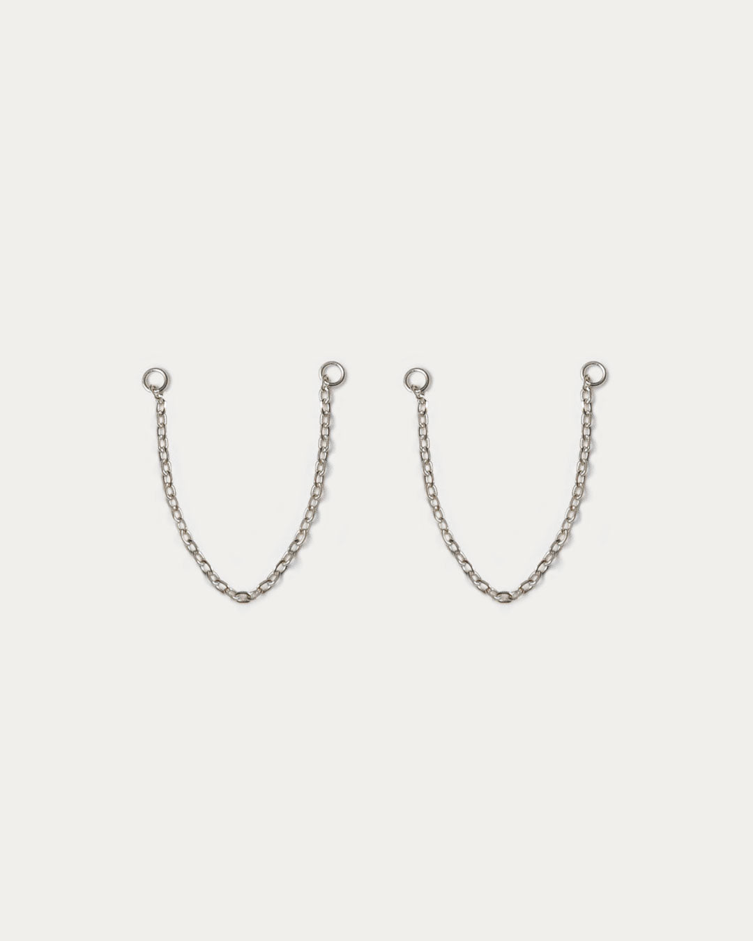 Chain Ear Jackets (Medium) - Silver