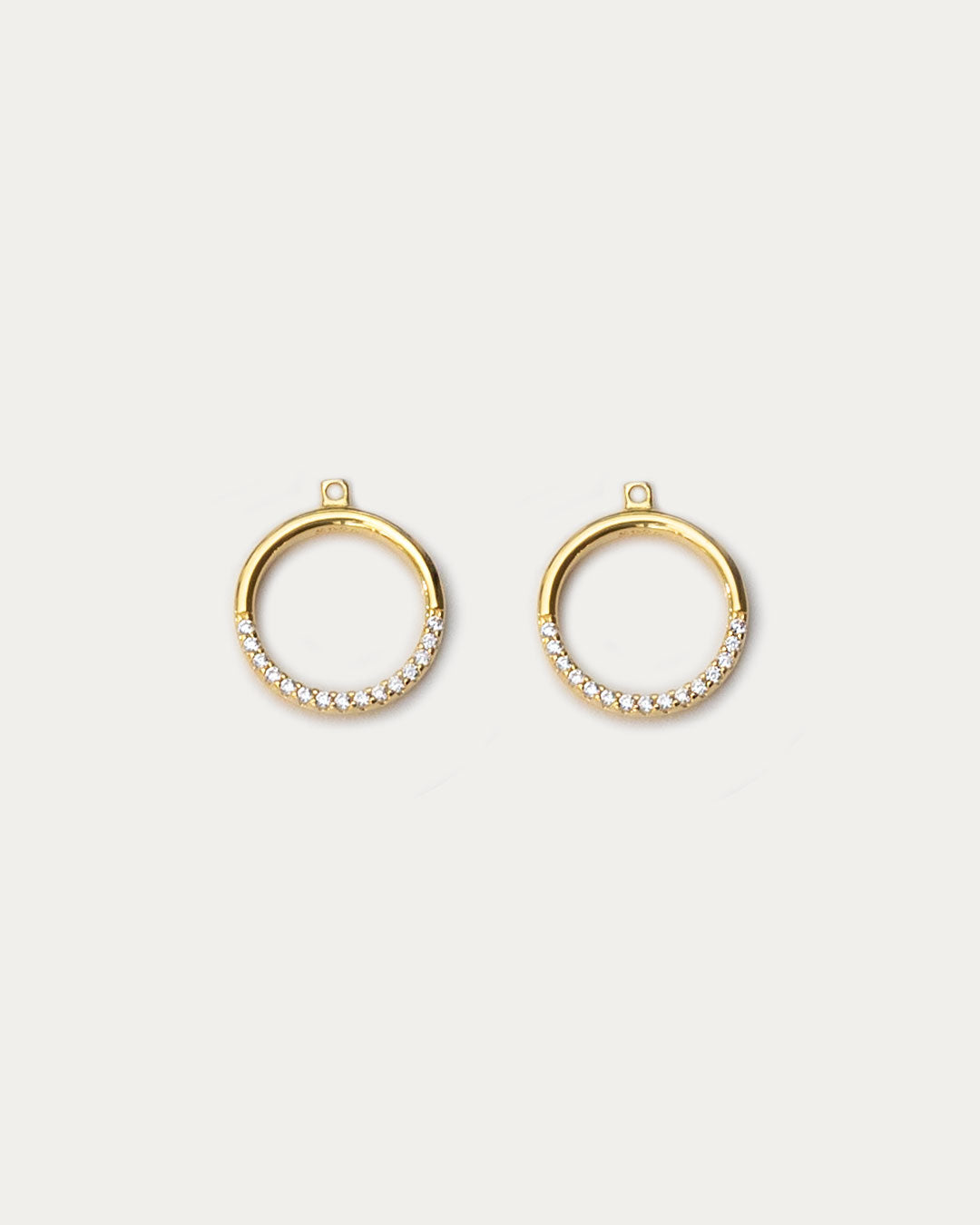 Pavé Circle Hoop Ear Jackets