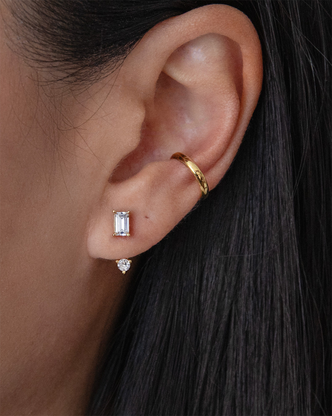 Floating Solitaire Ear Jackets