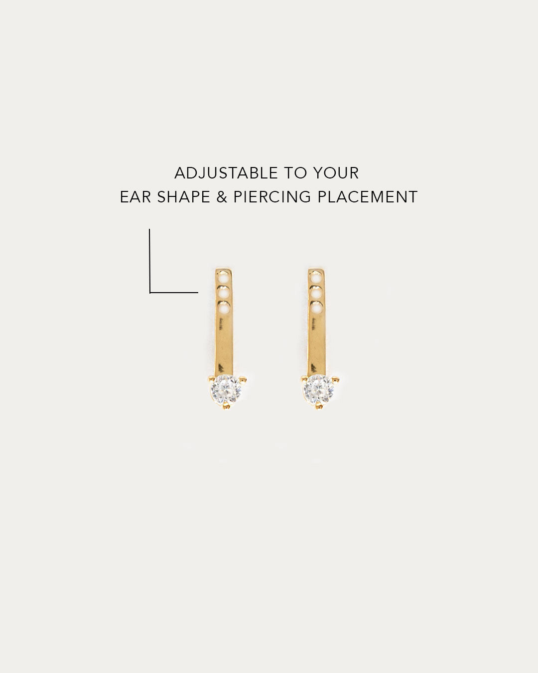 Floating Solitaire Ear Jackets