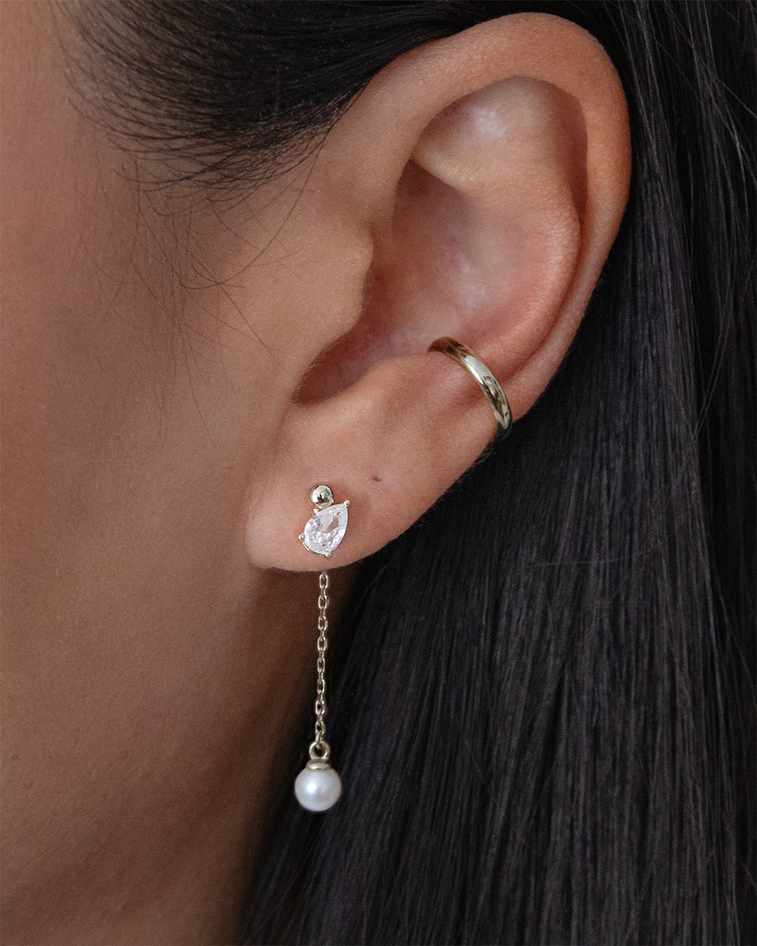 Pear Ear Jackets - Silver