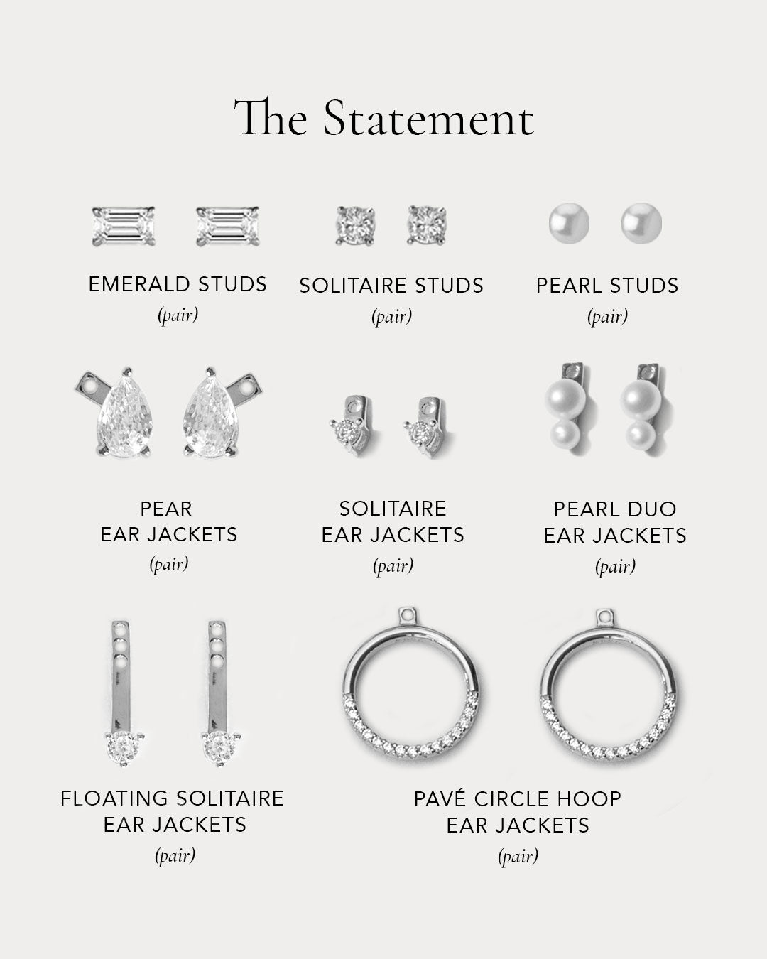 The Statement Earring Capsule Set - Silver