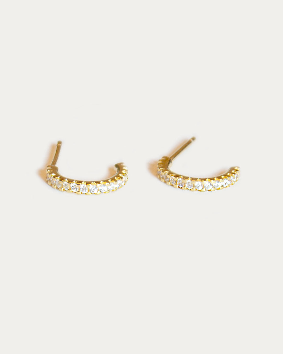 Pavé Huggie Studs