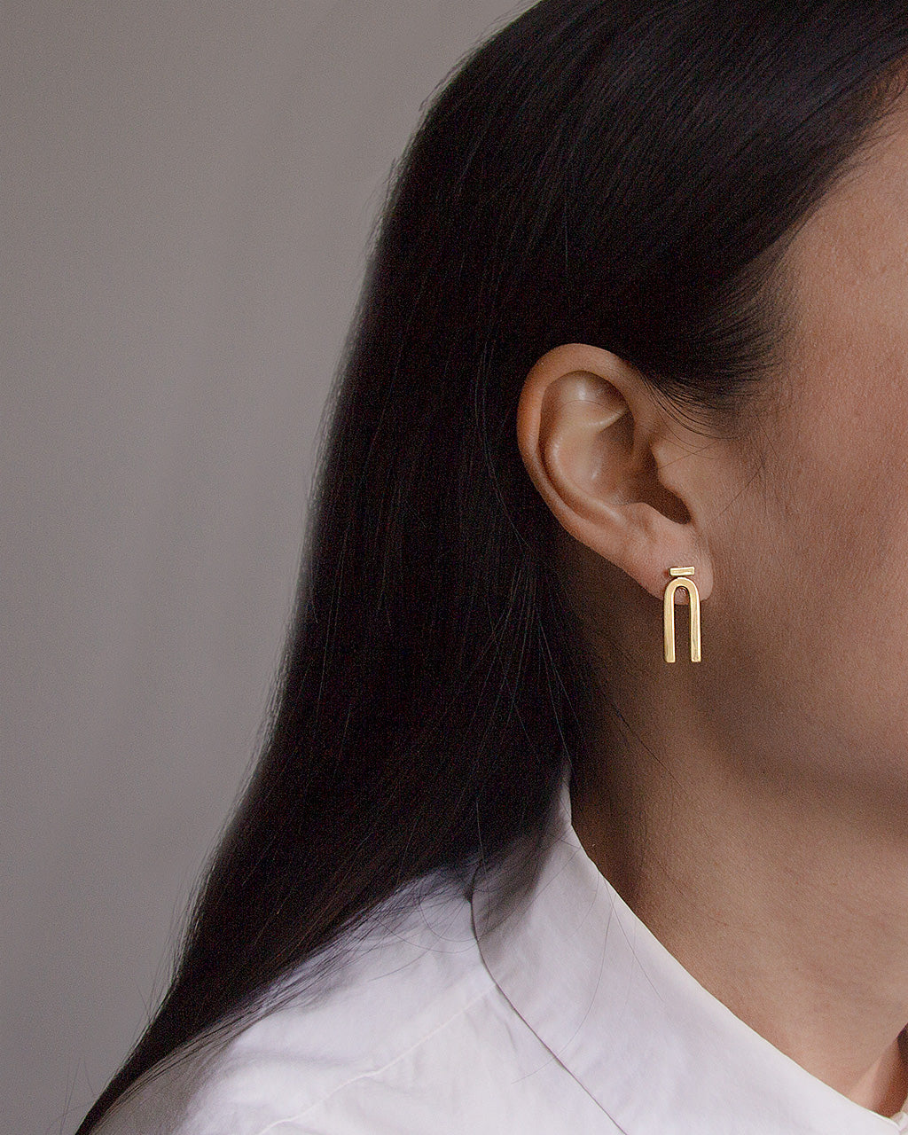 Stripe Stud Earrings