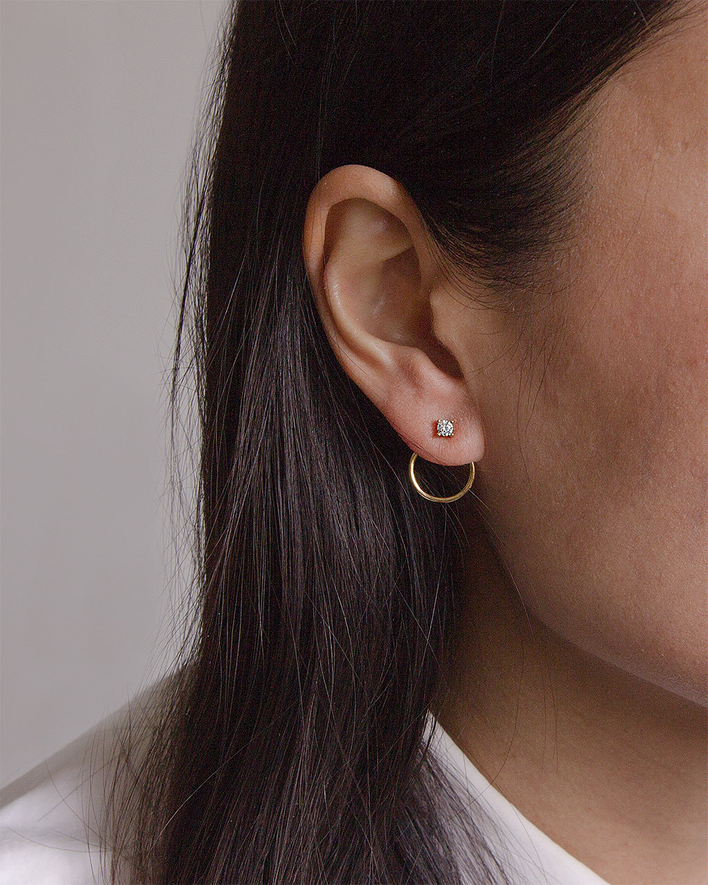 Solitaire Stud Earrings