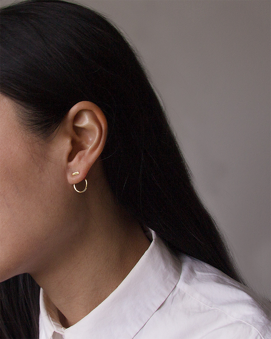 Stripe Stud Earrings