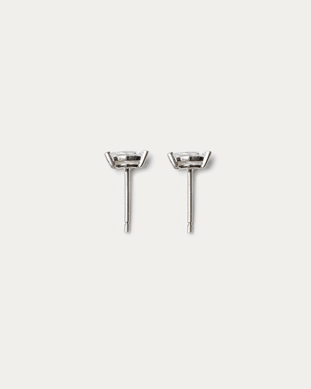 Marquise Studs - Silver