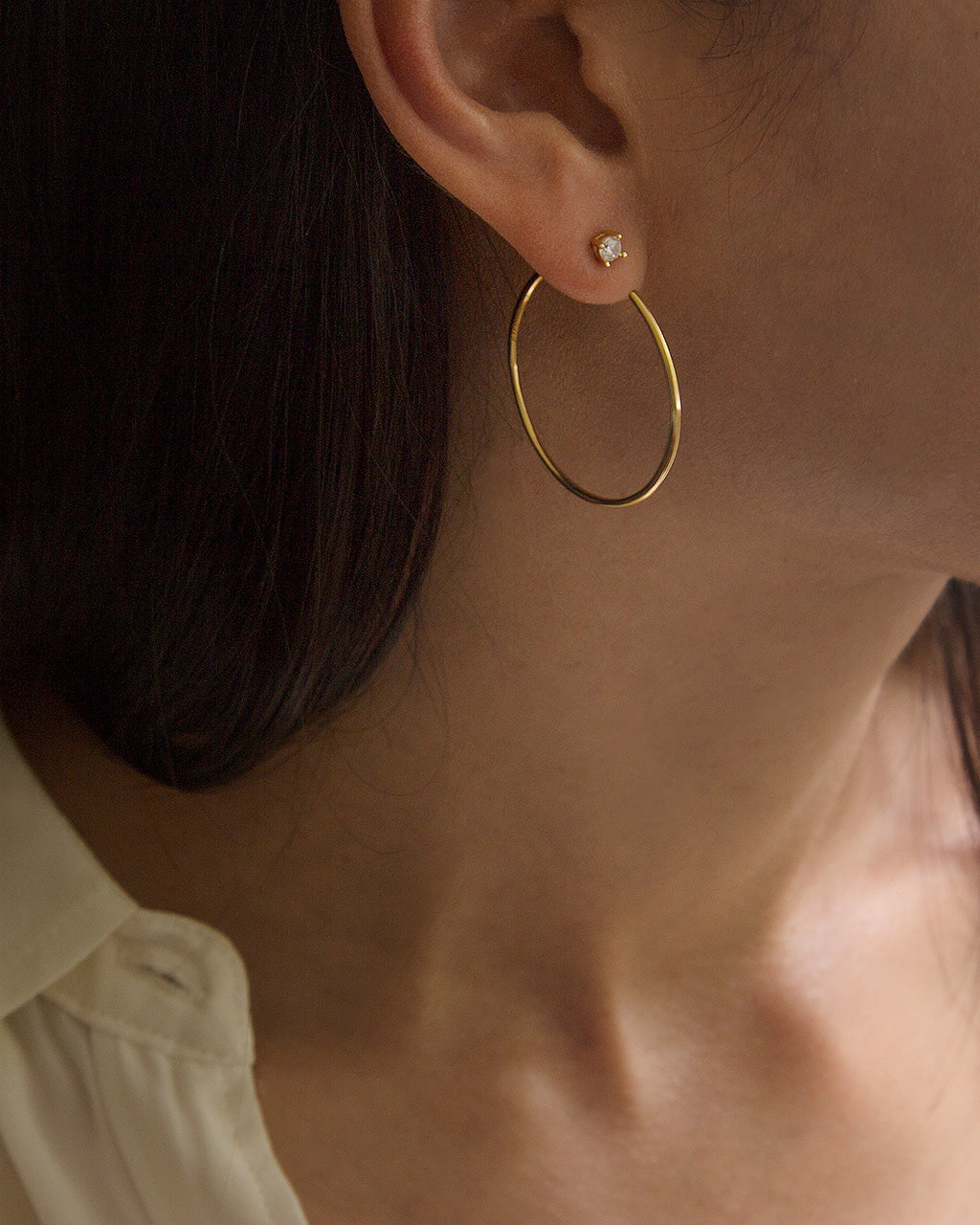 Solitaire Stud Earrings