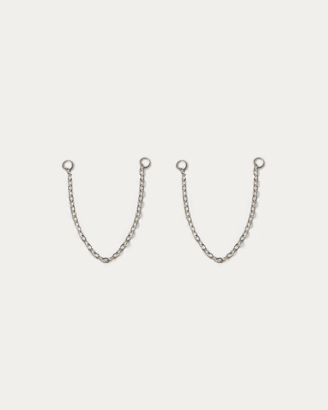 Chain Ear Jackets (Medium) - Silver