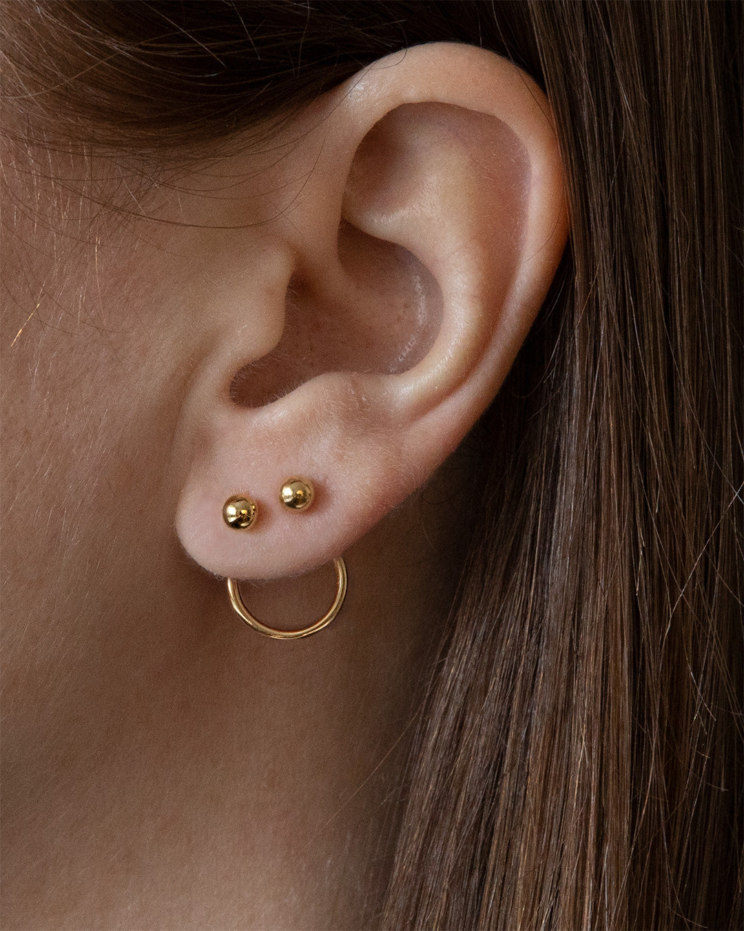 Golden Stars Delight Ear Jacket Style Stud Earrings – Neshe Fashion Jewelry