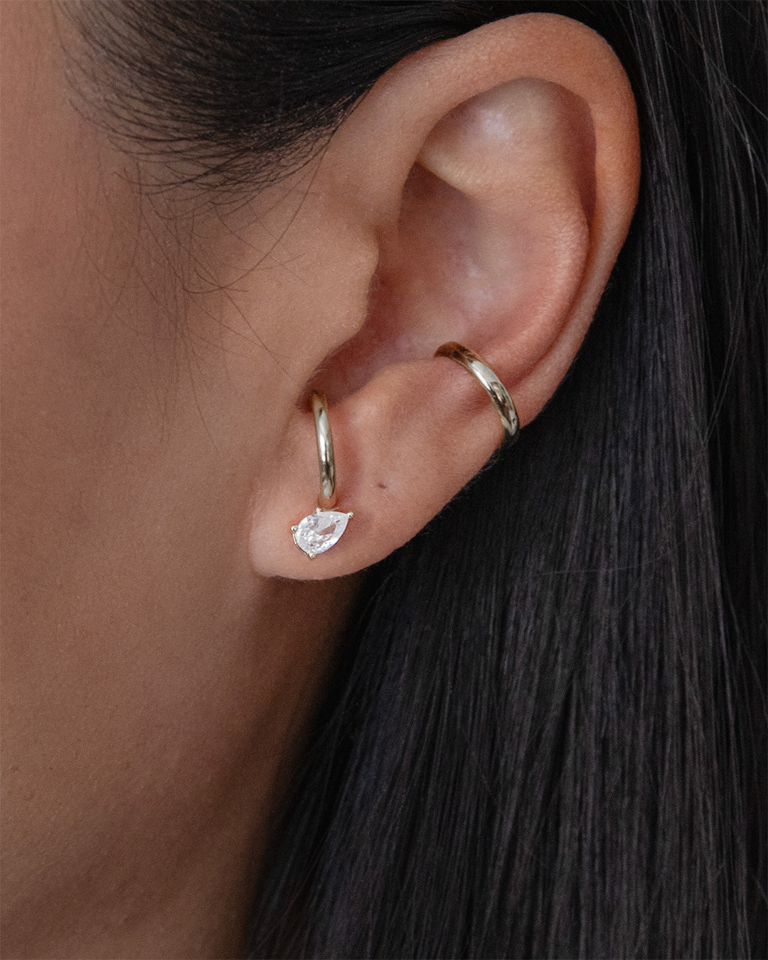 Pear Ear Jackets - Silver
