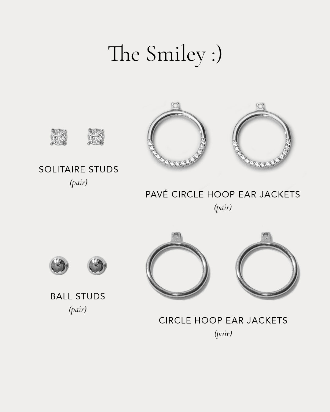 The Smiley Set - Silver